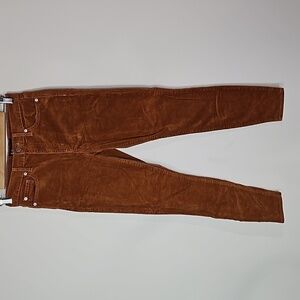 Gap 27x26 orange/brown corduroy leggings